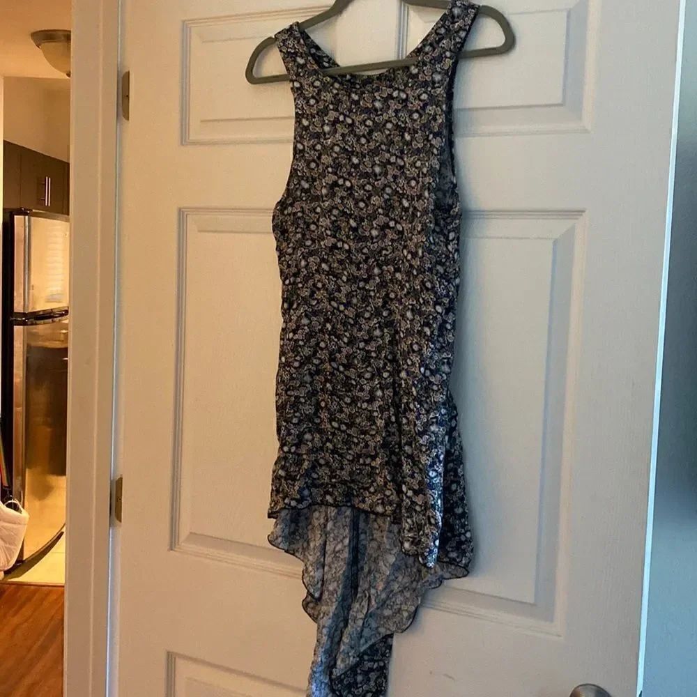 Furst of a Kind High Lo Beautiful Dress - Floral - Adjustable Tie in Back